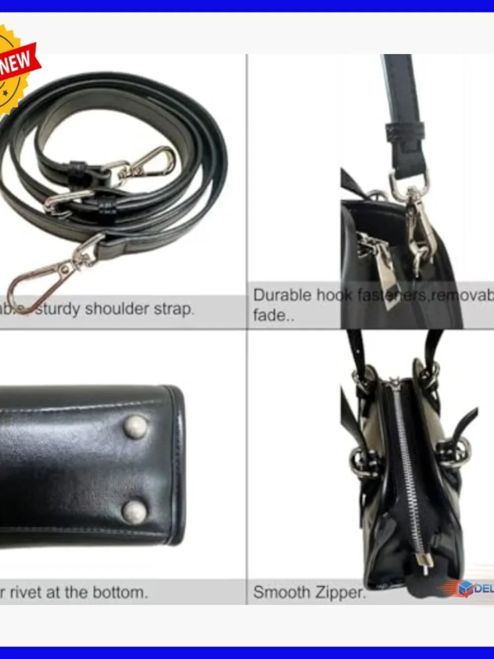 Genuine Leather Hobo Satchel Crossbody Bag Adjustable Strap Waterproof